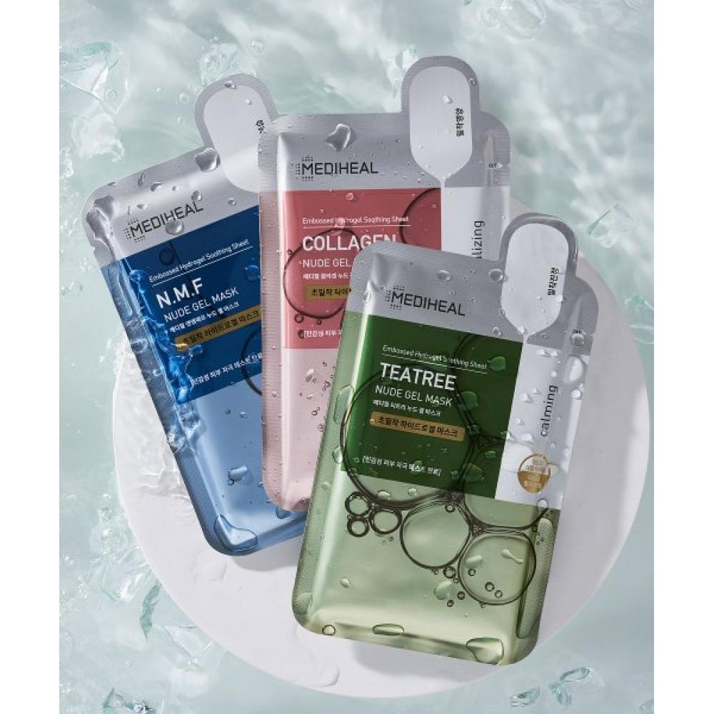 Mediheal Nude Gel Mask Pack 10 Sheets 3 Types TEA TREE NUDE GEL MASK PACK 10 sheets