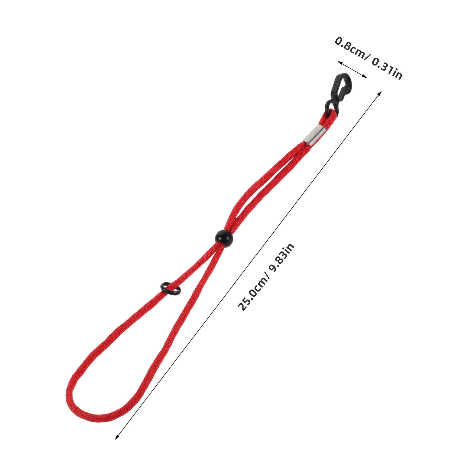 1Pair Adjustable Ski Glove Lanyard Strap Waterproof Winter Glove Leash for Skiing Snowboarding Anti-Frost Outdoor Activities Red красный