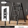 Multifunctional Folding A-Frame Telescopic Ladder: Indoor Thickened 3 or 4-Step Climbing Ladder