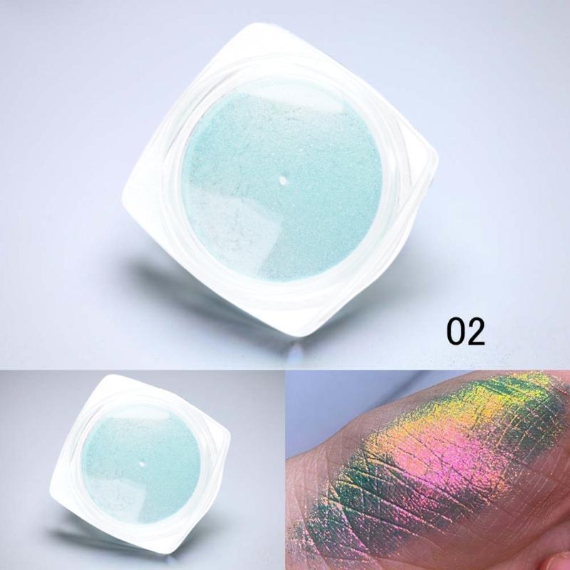 Coloretto Chrome Nail Powder,Color Shifting Nail Powder Pigment Glitters Dust Mirror Effect for Gel Polish Nail Decors
