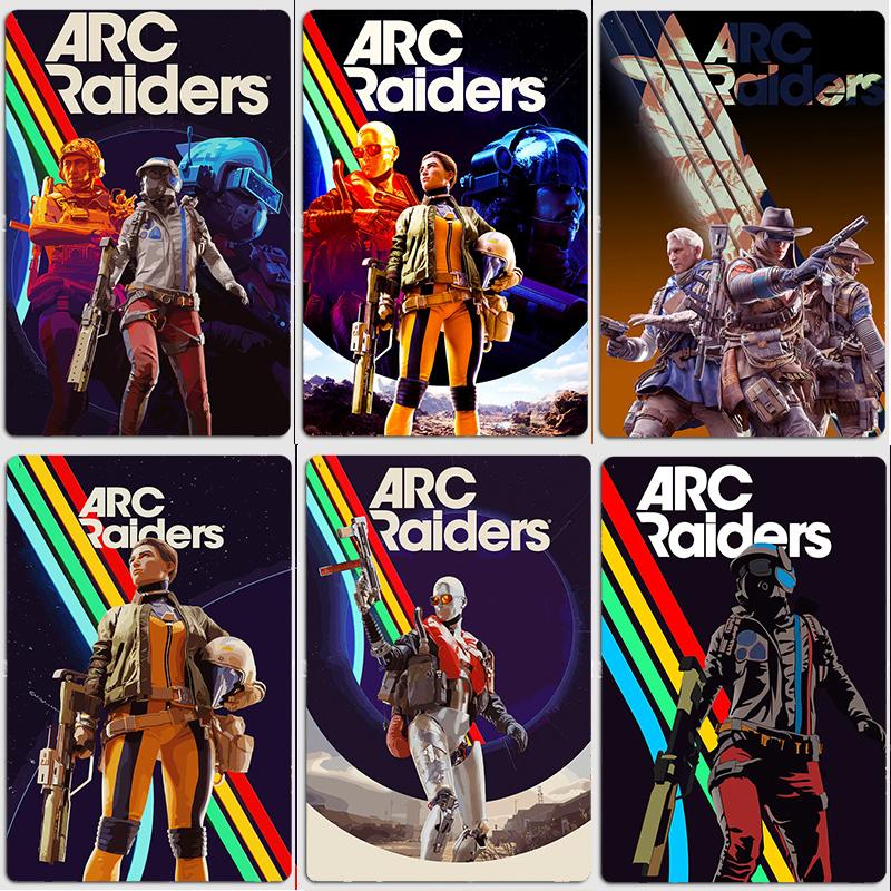 Poster Gioco Arc Raiders Segno Vintage Garage Camera da Letto Personalizzata Decorazione Murale Stanza Poster Decorativi per la Casa Poster Metallico Decorazione Interna