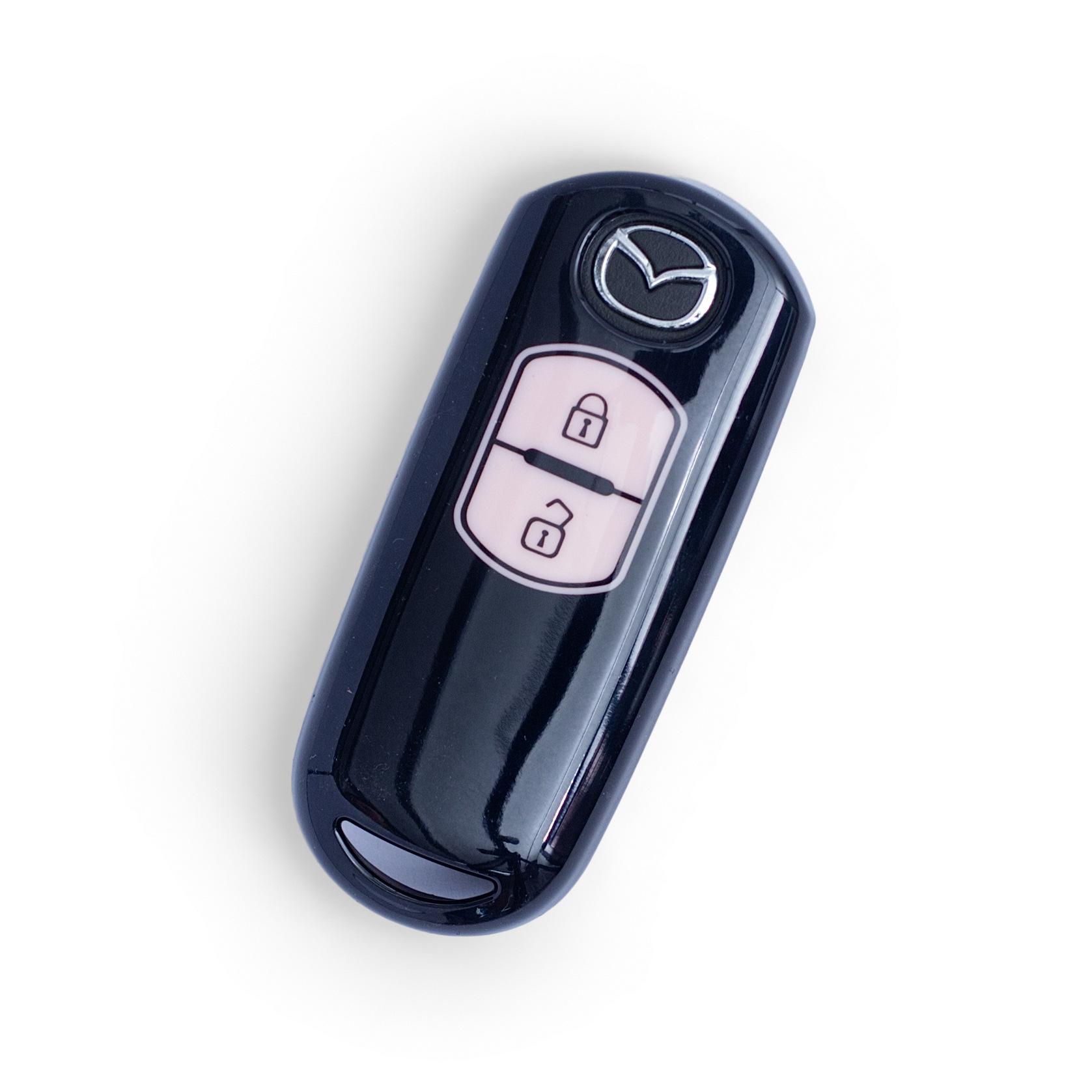 Mazda Key Covers for CX4, CX5, Axela, 3, Atenza, 6, Ruiyi with 2 Buttons and 7 Clips