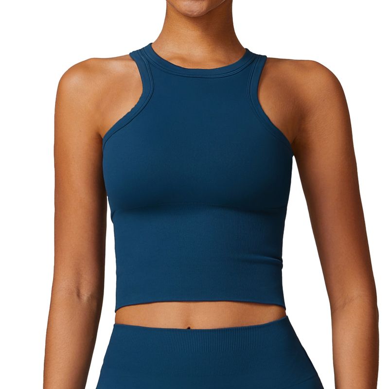 Guangzhou Zechuang Clothing Co., Ltd. Seam Tight I-Shaped Beauty Back Yoga Vest Integrated Belly Covering Exercise
