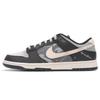 Dunk Abrasion Resistant Abrasion Resistant Low Top Skateboard Shoes Unisex Black Gray HF5441-100(Teamfour-)