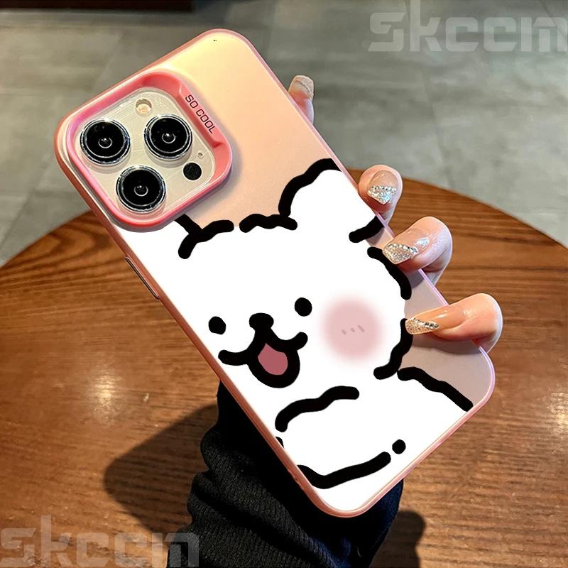 Милый щенок гальваническое серебро чехол для телефона для iPhone 11 12 13 14 15 16 Pro Max X XS XR 7 8 Plus мультяшный парный жесткий чехол