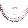 Personality Red Blood Drop Clavicle Chain Crystal Irregular Blood Necklace Dripping Blood Chokers Wedding Jewelry Gift