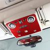 Red Soft Carbon Fiber Door Handle Steering Wheel Gear Shift Trim Cover Stickers Fit For Hummer H2 2003-2007 Interior Accessories