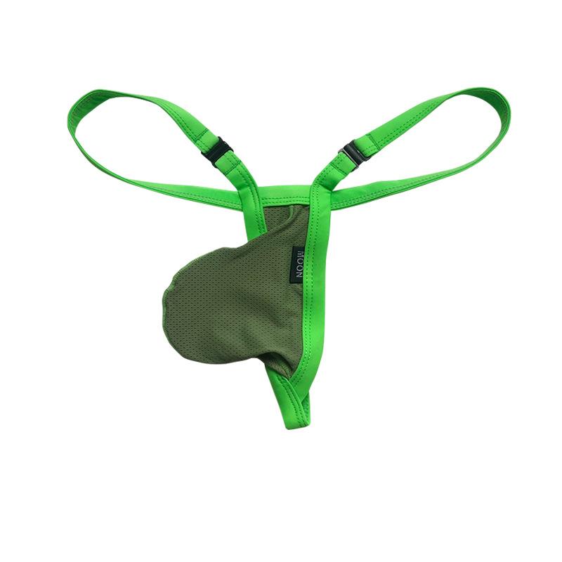 Nylon G-String Men Sexy Penis Pouch Underwear T-Back Thongs Male Bulge Pouch Underpants Soft Lingerie Man Breathable Panties
