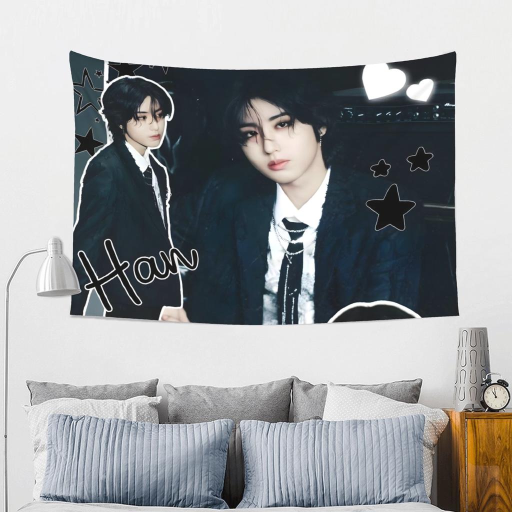 skz han jisung Large Wall Hanging for Cafe Studio or Lounge Decor An EyeCatching Piece