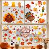 Autumn Window Stickers Maple Leaf Stickers Thanksgiving Decor