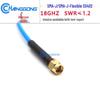 Longgong SS402 Blue Low Loss, Low VSWR SMA Male-to-Male High-Frequency Test Cable