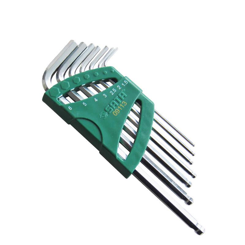 SATA 7-Piece Extra Long Ball End Hex Key Set
