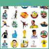 Adesivos Copa do Mundo Fifa Qatar Para Laptop Skate Guitarra 50pcs PVC Impermeável Fofo Legal