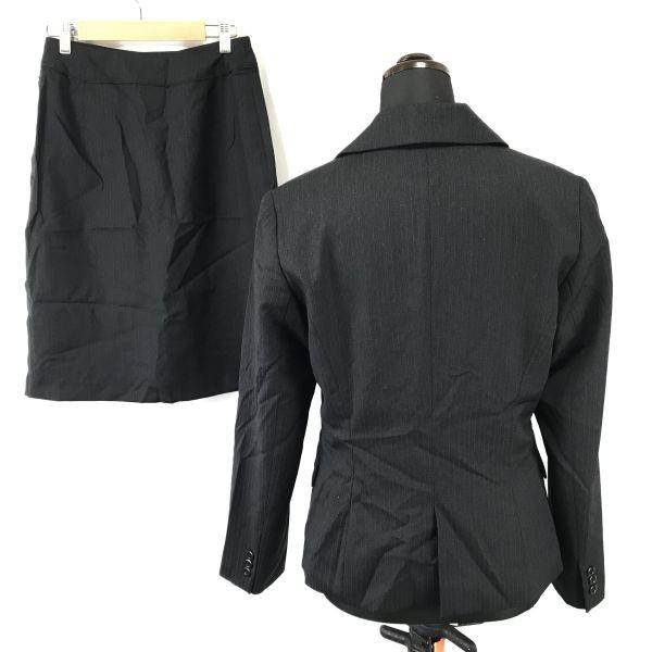 USED/Made in Japan Hampstead 100% Wool Skirt Suit Women’s M Dark Gray