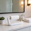 Abs Plastic Wall Mount Toilet Paper Holder With Mirror Finish For Bathroom Storage