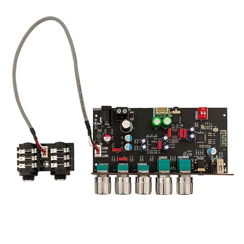 

Isolation Type Low-noise Upgraded Karaoke Reverberation Board ZK-DAM H2 DC8-36V External Mic Bluetooth USB Decoding Supports TWS