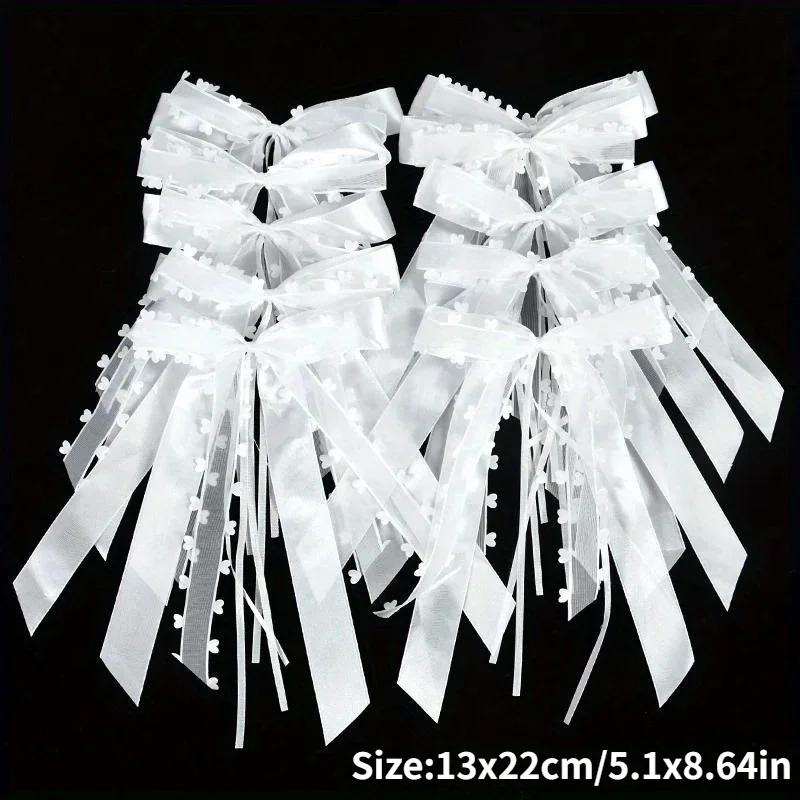 10pcs Ribbon Bows: Transform Your Home, Car, or Chair for Weddings & Holidays!