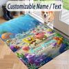 Custom Text SpongeBob Pattern Floor Rug Soft Indoor Carpet Mat Living Room Bedroom