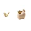 Golden Birds Figurine Animal Statue Modern Home Decor Ornament Bird Sculpture for Desktop Office
