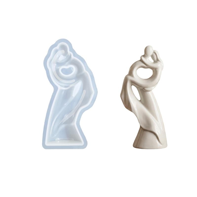 Hugging Couple Silicone Molds Heat Resistant Valentine s Themed Candle Silicone Mould for Epoxy Resin Making Candle Soap