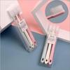 Macaron Nano Toothbrush Set: 3-Piece Japanese Adult Design with Lid, Small Head, Ceramic Colors