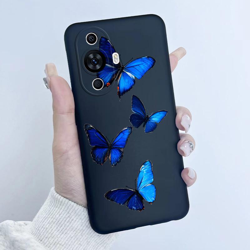 For Huawei Nova 12s Case FOA-LX9 Flower Girl Design Soft Silicone Cover For Huawei Nova 11 Nova11 Pro Ultra Nova12s Phone Cases