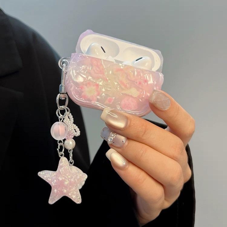 Conch shell pattern is suitable for AirPodspro1 earphone cover Apple Bluetooth protective case 1st generation 1 soft silicone men and women