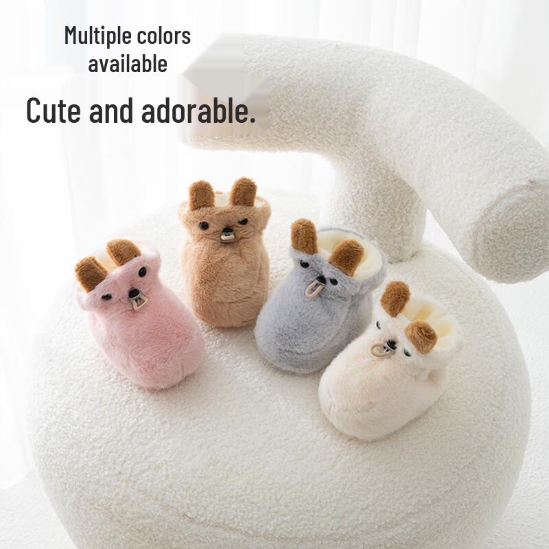 Babyprints Newborn Winter Warm Soft-Sole Bootie Socks
