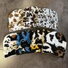 Cow Pattern Knit Cap For Winter Fashion Unisex Cozy Autumn Headwear