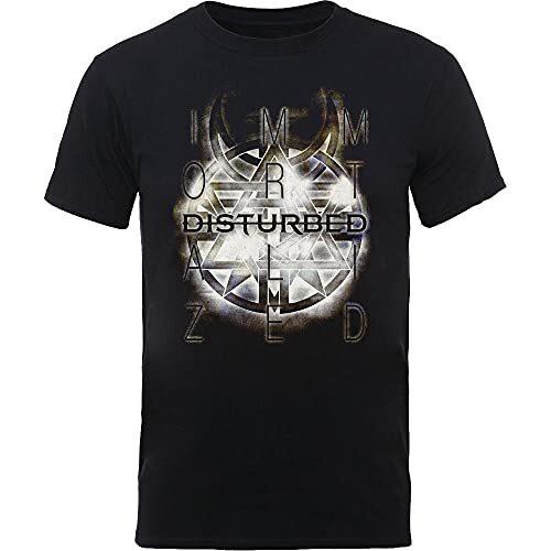 Rockoff Trade Unisexs Disturbed Symbol Tshirt Black Xlarge S