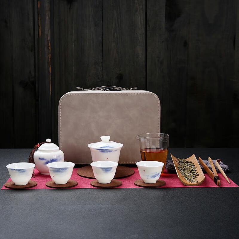 Artistic Landscape Travel Tea Set