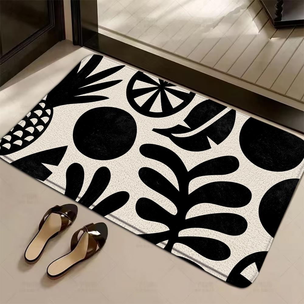 Entrance Doormat Minimalist Style Light Colored Rug Home Decoration Living Room Bathroom Floor Mat Kitchen Anti Slip Carpet