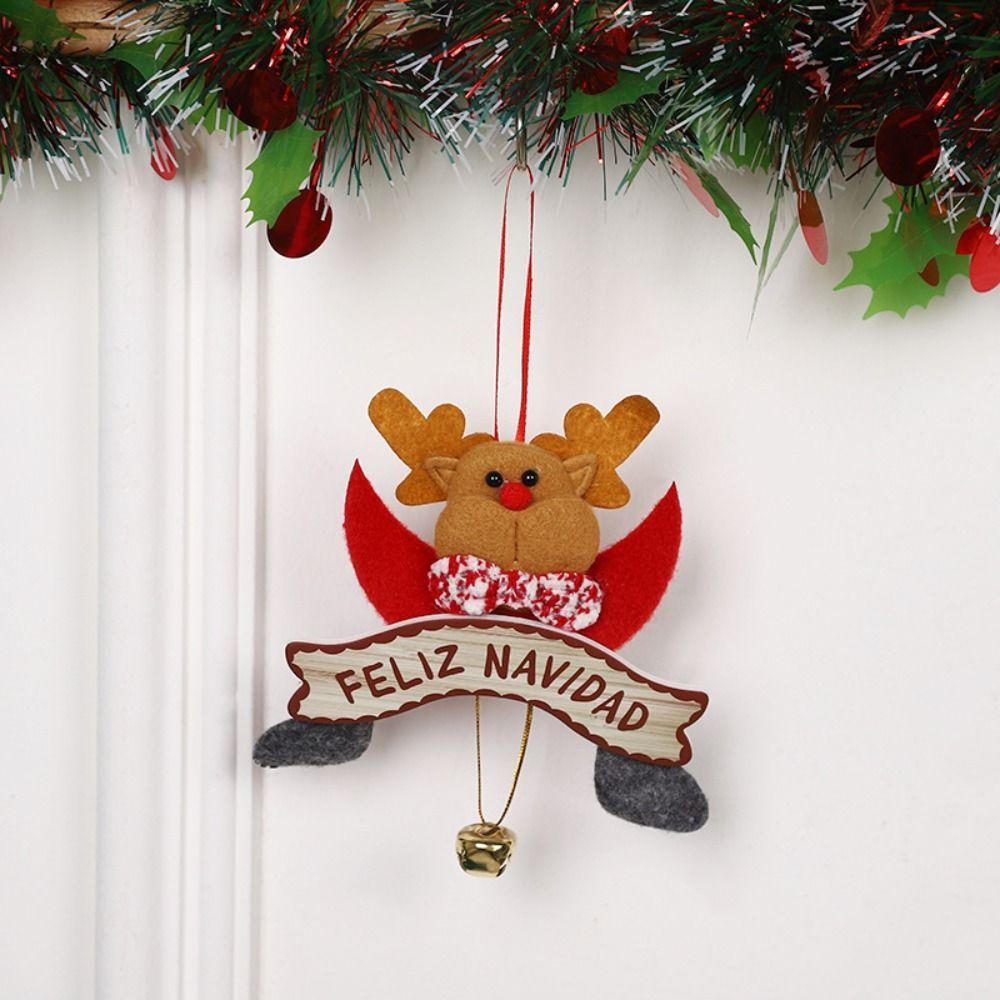 with Metal Bell Christmas Snowman Bell Ornament Christmas Tree Hanging Decoration  Holiday Supplies