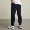 Anta Training Series Solid Color Mid Waist Warm Tapered Knit Sports Pants Men Bottoms Basic-Black 152247318-4