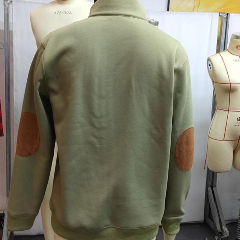 Men's outdoor casual stand collar pullover long sleeve sweatshirt