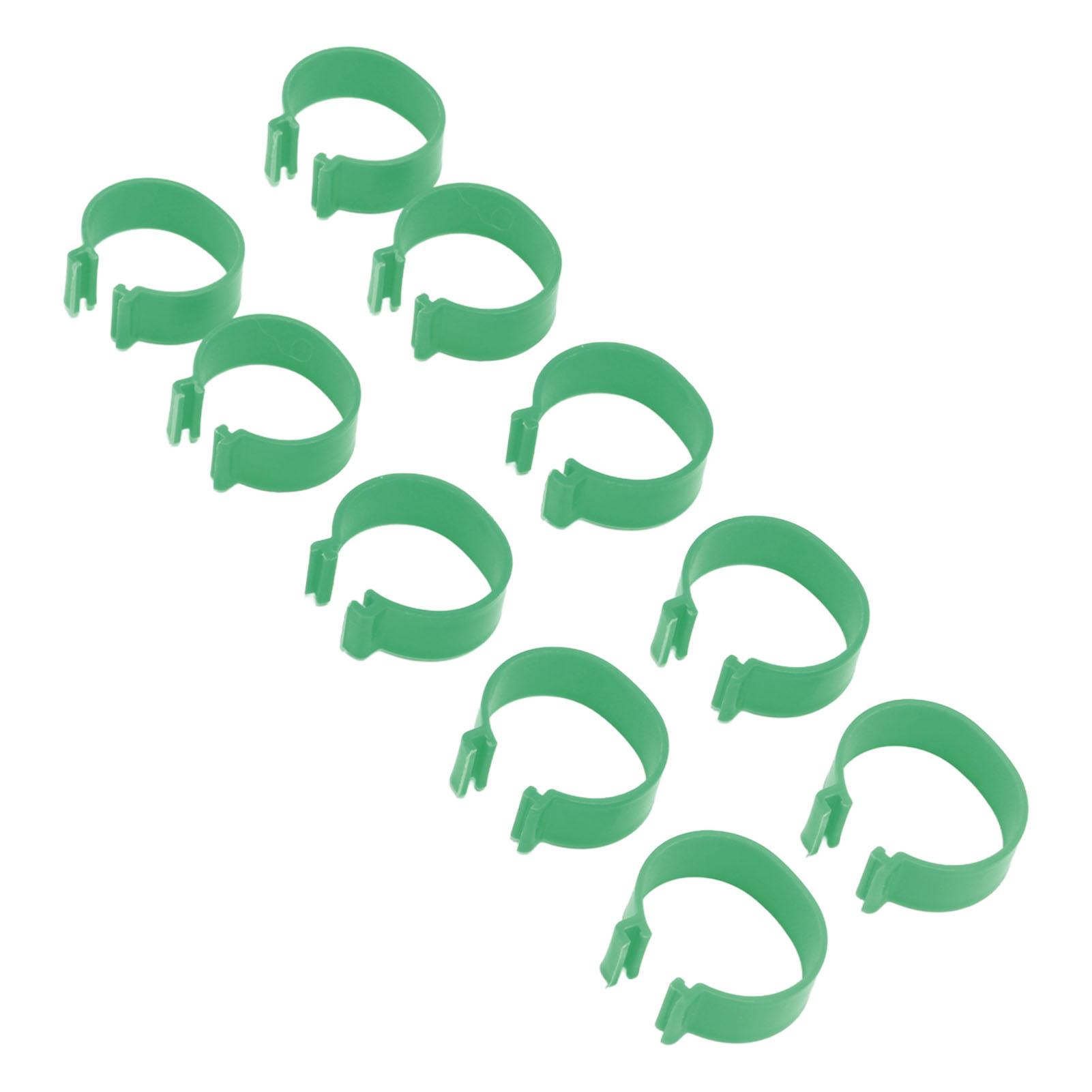 

100 Pcs Poultry Feet Ring Open Type Buckle Breeding Chicken Duck Goose Foot Ring Chicken Accessory 16mm / 0.6in