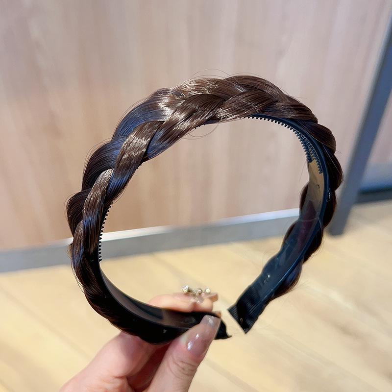 2023 Handmade Fishbone Braid Wig Headband for Women