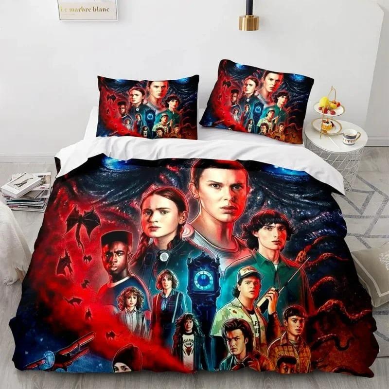 American Drama Terror TV Girl Eleven Wallpaper Digital Printing Bedding Set Duvet Cover Comforter Bed Youth Kids Girl Boys Gift