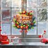 Christmas Theme 2D Flat DIY Hanging Diamond Art Kits Special Shape Rhinestone Diamond Art Window Pendants Wall Door Decoration