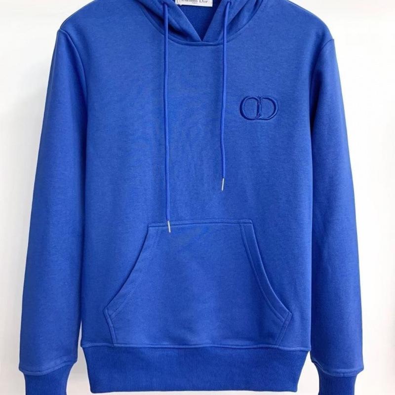European Style Embroidered Hooded Sweatshirt - Casual, Fleece-Lined, Long Sleeve, Autumn/Winter Loose Fit