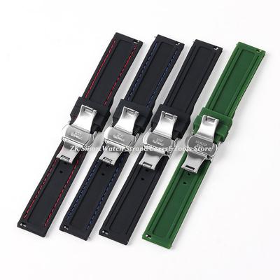 Quick Release Rubber Watch Band 18mm 20mm 22mm 24mm Bracelet for Seiko Silicone Men Women Sport Waterproof with Butterfly Buckle