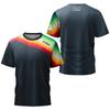 Heißer Verkauf Sommer Unisex Tennis Badminton Outdoor 3D-Druck T-Shirt Schnelltrocknend Fitness Lässig Rundhals Kurzarm Oberteil