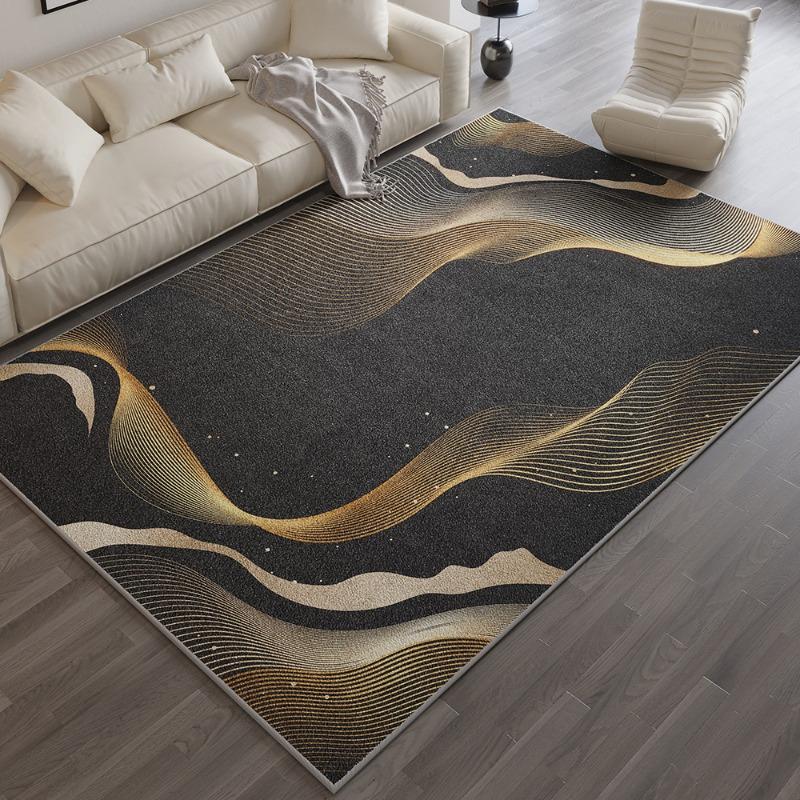 Fashion Modern Light Luxury Printing Large Carpet Anti-slip and Wear-resistant Soft Mat for Living Room Bedroom Rug Easy Clean