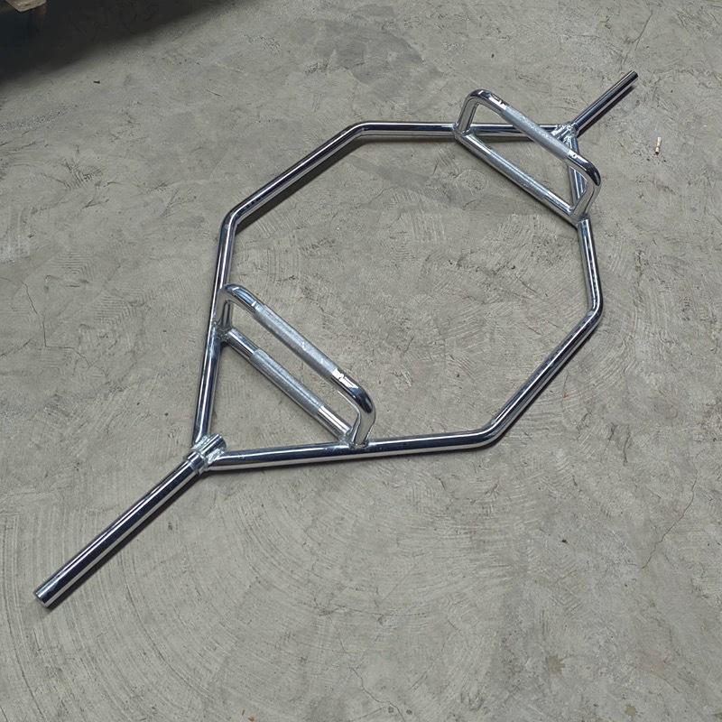 Hexagonal Olympic Bar - Open Ring Squat Deadlift and Farmer's Multi-Purpose Pull Rod
