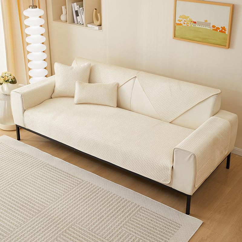 

Плюшевый чехол для дивана с 3D космической сеткой, Нескользящая подушка для дивана, утолщенный пылезащитный чехол, однотонный чехол для дивана, универсальная подушка для гостиной 70x70cm 1pcs