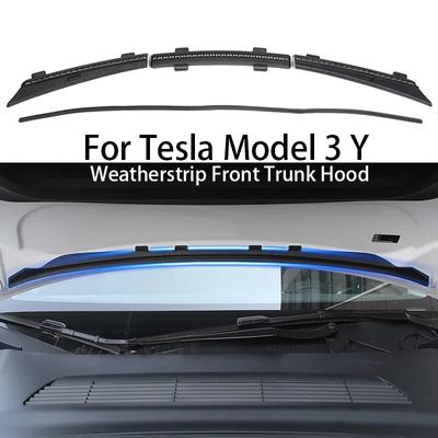 Front Trunk Hood Water Strip For Tesla Model 3 Y Accessories Water Seal Retaining Strips Weather Rubber Air Vent Intake Protect