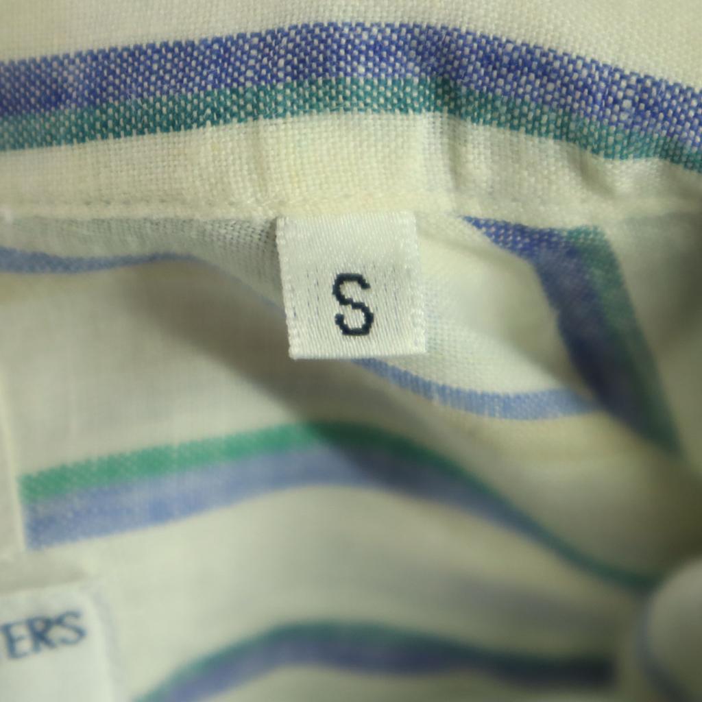 UGO COLELLA Striped Pattern Long sleeve Button down Linen shirt S Men's Used