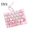 Portable Keyboard Key Pendant Mechanical Fidget Keychain Toy, 26 Tactile Analog Keys Decompression Switch Feel Stress Relief for Backpacks And Wallets