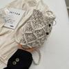 Geantă de mână țesută Fashion Boho Hollow Out Handmade Bucket Crossbody Bag Summer Beach Bag Tricotat Husă pentru telefon