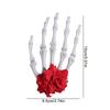 Flower Skeleton Hand Rose Hairpin Cloth Halloween Headwear  Ghost Festival Supplies